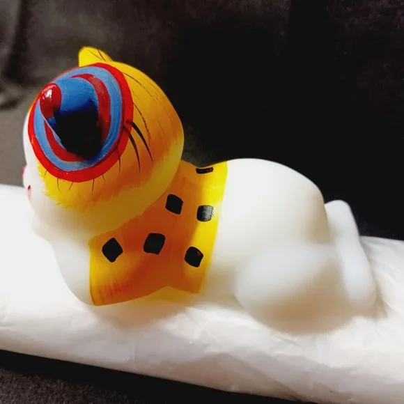 2003 Fenton Glass Centennial Countdown Hand Painted Clown Bear Signed Anderson - Picture 3 of 6